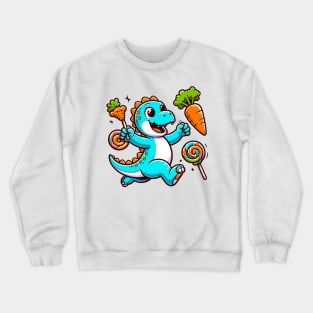 Between Dino Candy and Carrot Crewneck Sweatshirt